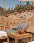 Best Quality Outdoor Teak Accent Table With Shelf