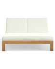 Best outdoor teak double lounger - Coronado Harbor Outdoor Double Chaise Lounge