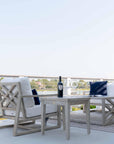 Weathered Grey Patio Decor Table