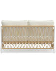 White Aluminum Outdoor Loveseat