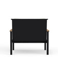 powder coated aluminum & teak club chair