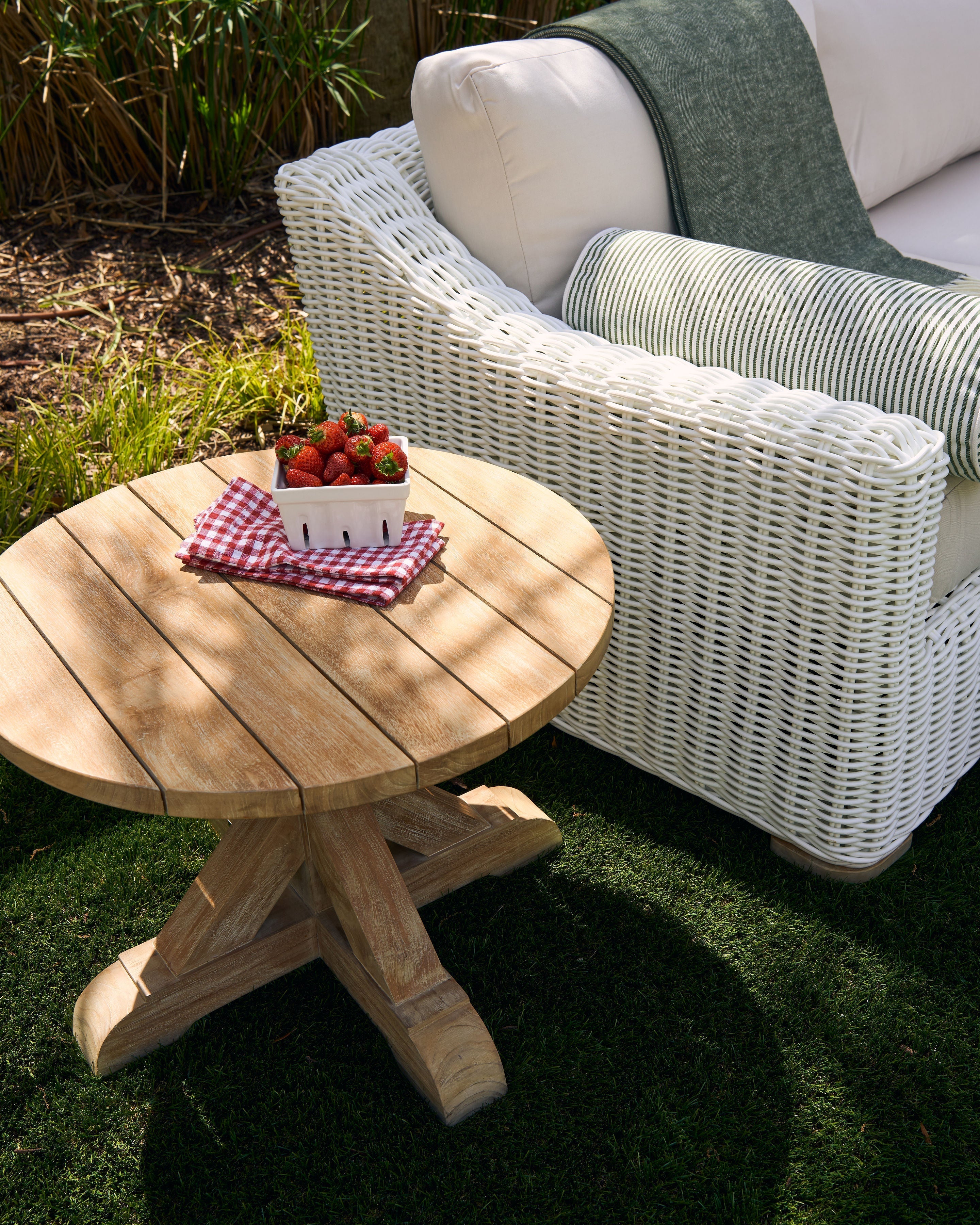 Best Teak Trestle Side Table