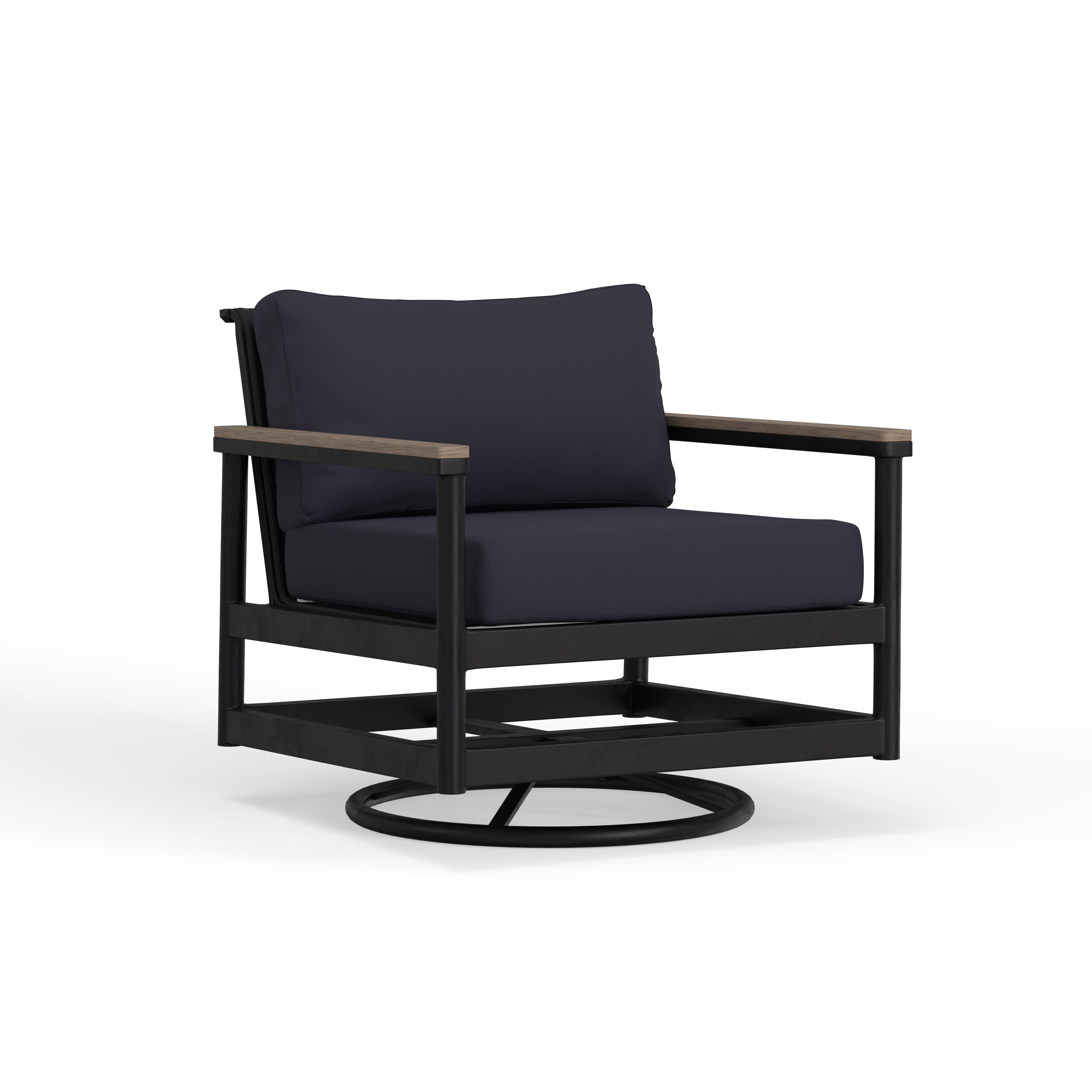 Barrow Outdoor Swivel Club Chair
