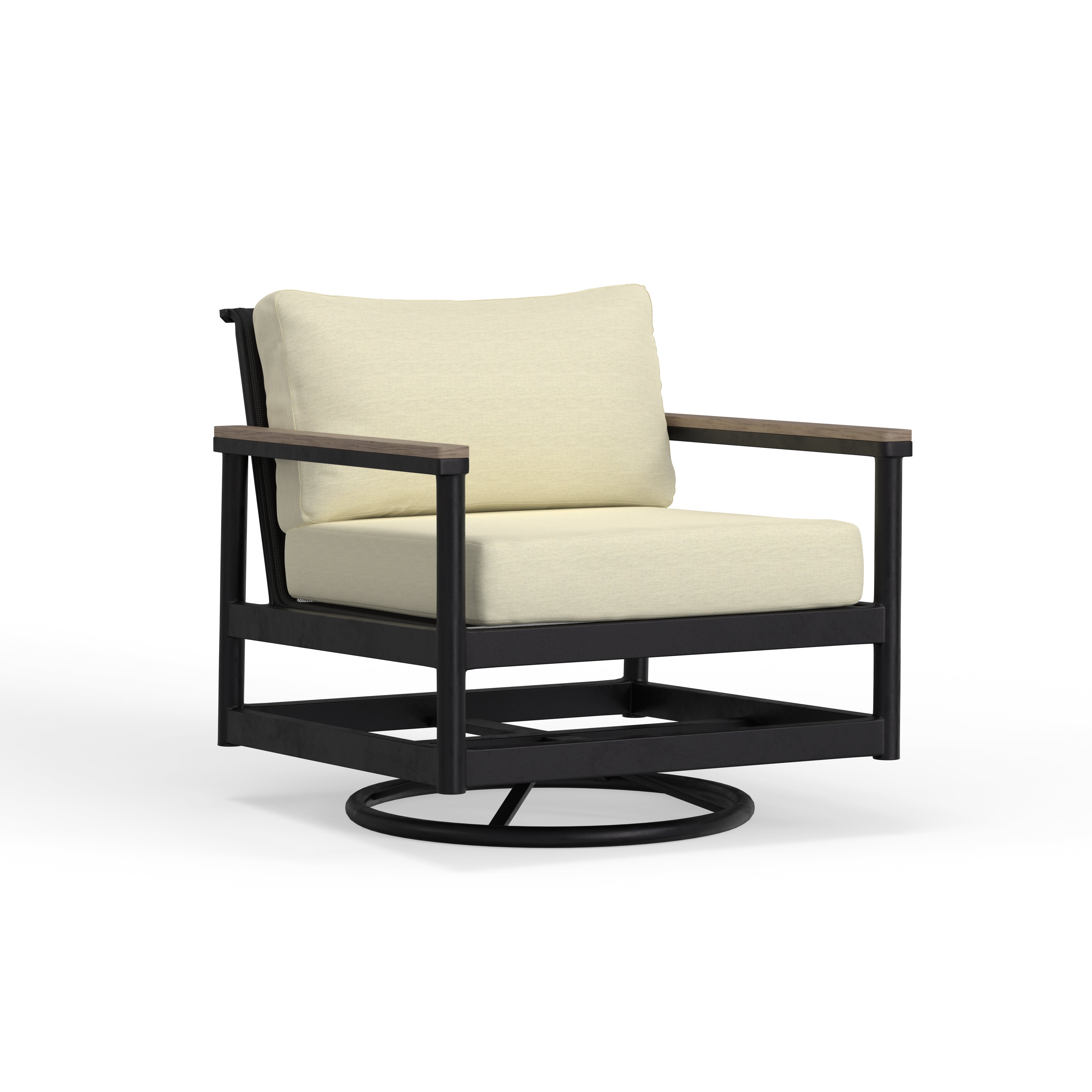 Barrow Outdoor Swivel Club Chair